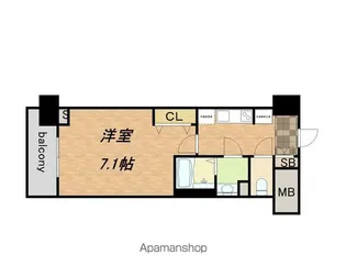 コンフォリア心斎橋EAST【2階】の間取り