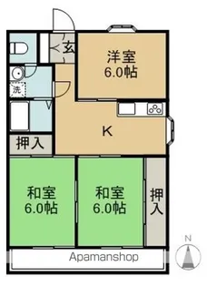 ヴィラヴィスタ【303号室】の間取り