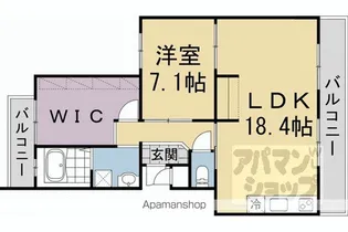 醍醐西市営住宅 8棟【203号室】の間取り