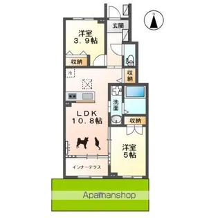 エスペランスY【1階】の間取り