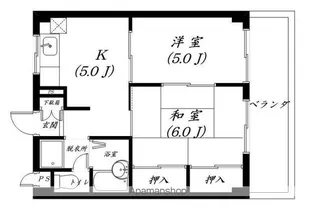 ロイヤルステージ石山【502号室】の間取り