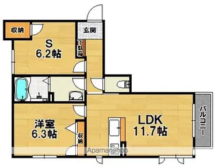 シャーメゾンSUNBAY【3階】の間取り