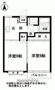 サンクス泉【1階】の間取り