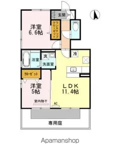メルベーユ MT C棟【1階】の間取り