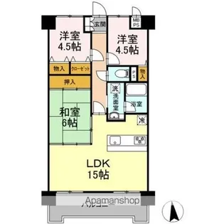 リバーサイド鈴木【5階】の間取り