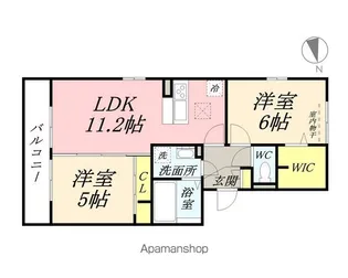 カーサ・ソレイユⅡ【1階】の間取り