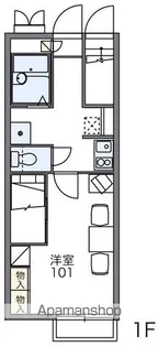 レオパレスINOHARA【107号室】の間取り