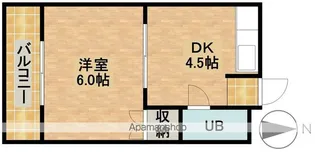 コーポ桂【3階】の間取り