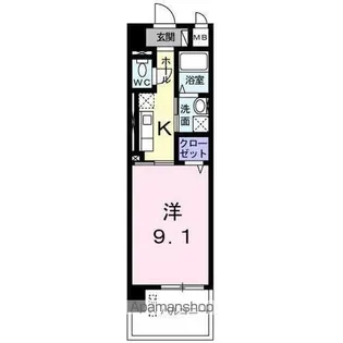 香川県高松市木太町【マンション】の間取り
