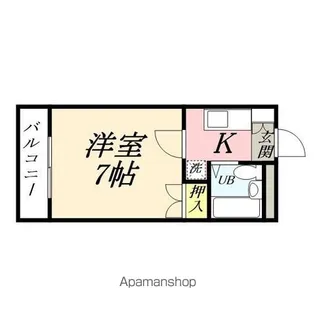 21ハイムB棟【3階】の間取り
