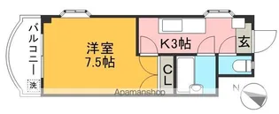 ピュアコート高須【3階】の間取り