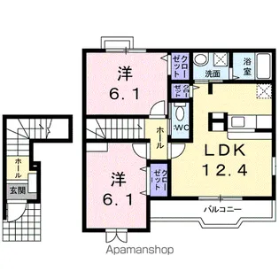 プラシード【2階】の間取り