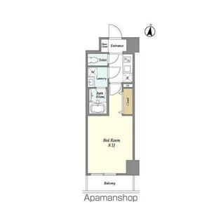 LA DOUCEUR大森山王【6階】の間取り