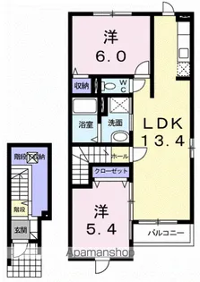 ベイサイトⅡ【2階】の間取り