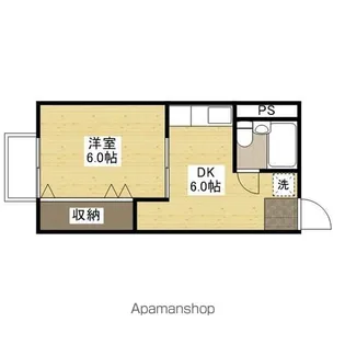 シティハイツ石本【2階】の間取り