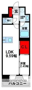 プレジデンス ざ 三萩野【10階】の間取り