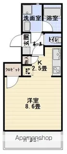 ルミエールしもの【2階】の間取り