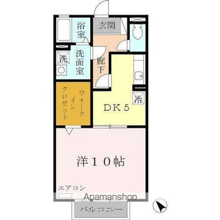 グランソレイユ【202号室】の間取り