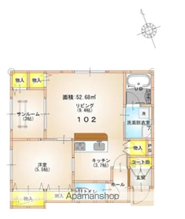 ウインドソングⅠ【1階】の間取り