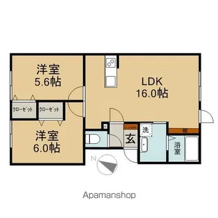 ミーナⅠ【203号室】の間取り