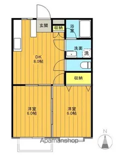 メゾンドKⅡ【1階】の間取り