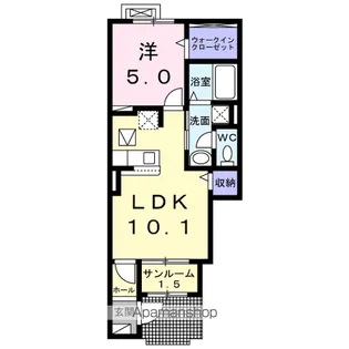 クラール南城 A【1階】の間取り