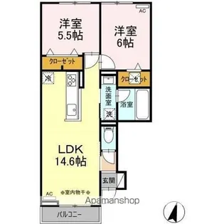 エクセレント・ドリーム【103号室】の間取り