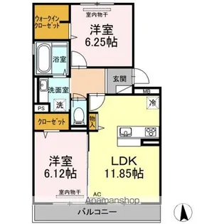 GLORIOUS K【3階】の間取り