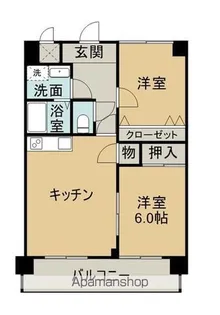 プレジール前川【102号室】の間取り
