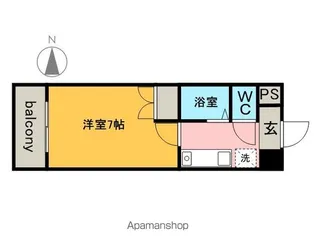 レジデンスフクザワⅡ【2階】の間取り