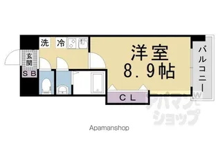 ラグゼ山科【505号室】の間取り