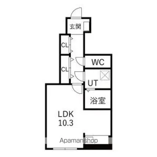 エテルノ松見町【103号室】の間取り