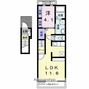 プランドール【2階】の間取り