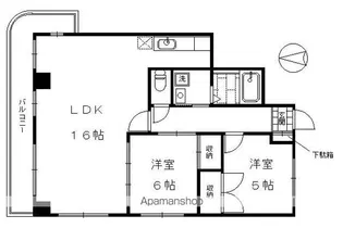コンフォール【5C号室】の間取り