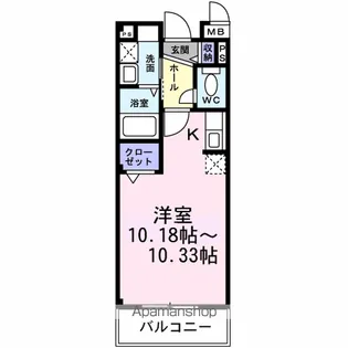 サンハイム武里【102号室】の間取り