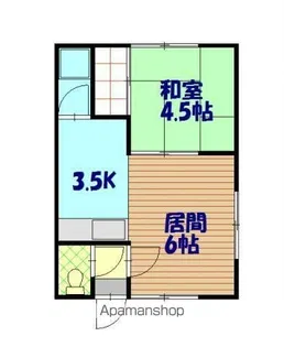 コーポトモヒロ【203号室】の間取り