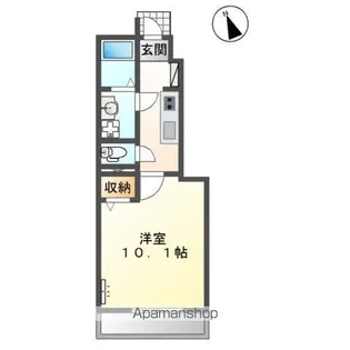 F’S RIGHT【1階】の間取り