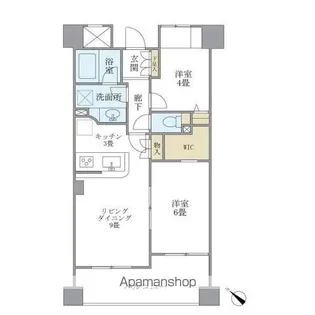 東京都新宿区余丁町【マンション】の間取り