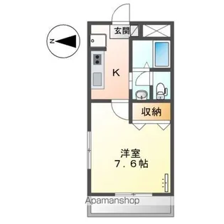 エクセルタウン蔵上Ⅱ【1階】の間取り
