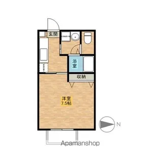 クォーレするさし【205号室】の間取り