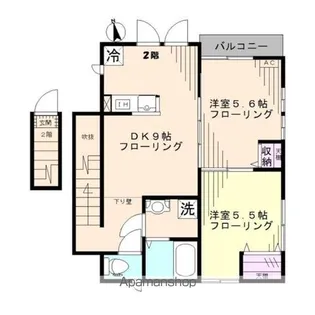 クアルティエーレ四ツ谷【2階】の間取り