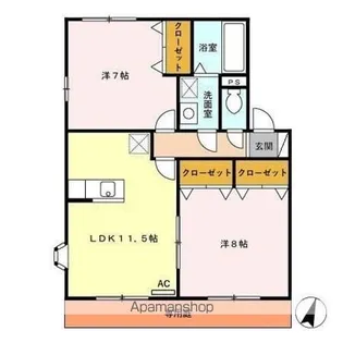 ルミエール II【1階】の間取り