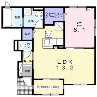 サンフェリーチェⅡ【103号室】の間取り