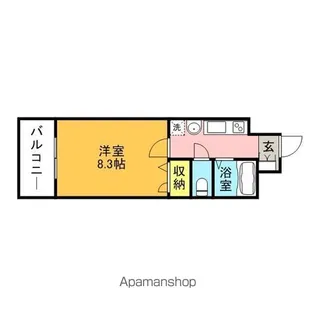 ロイヤル日赤通【9階】の間取り