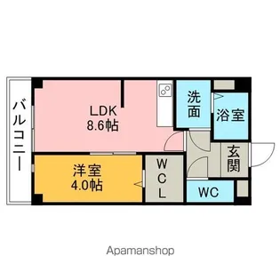ベルドミールA【303号室】の間取り