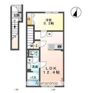 サンフィット エムスリー【2階】の間取り