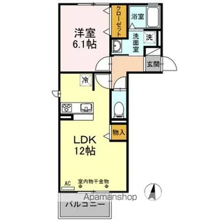 セジュールNAGAMORI【2階】の間取り