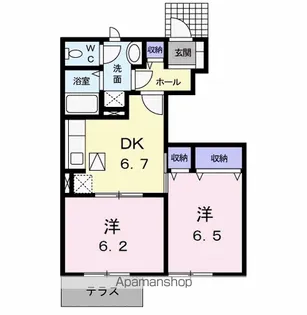 ハイム高岡 Ⅲ【1階】の間取り