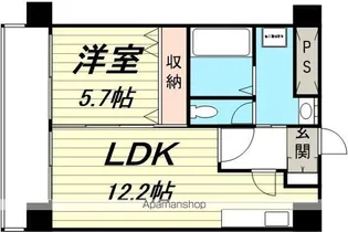 ルヴール【202号室】の間取り