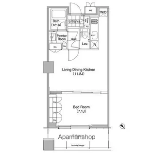 コンフォリア東池袋WEST【12階】の間取り